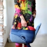 BLUU Waltasche - Utensilo - Unikat - Handmade