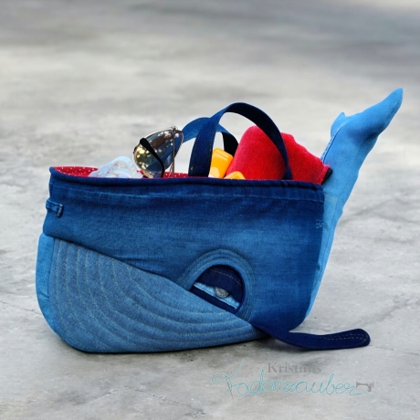 BLUU Waltasche - Utensilo - Unikat - Handmade
