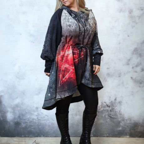Oversized Jacke Pentagramm Sinner 