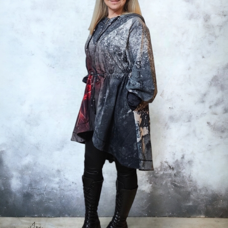 Oversized Jacke Pentagramm Sinner 