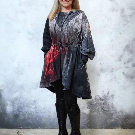 Oversized Jacke Pentagramm Sinner 