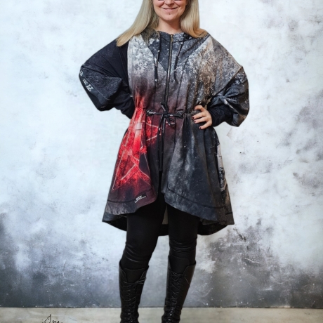 Oversized Jacke Pentagramm Sinner 