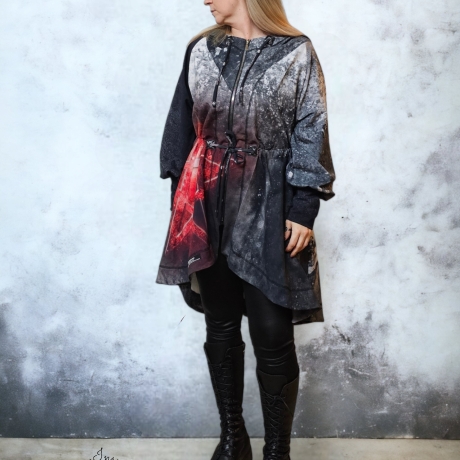 Oversized Jacke Pentagramm Sinner 
