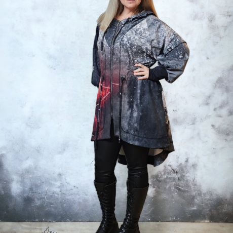 Oversized Jacke Pentagramm Sinner 