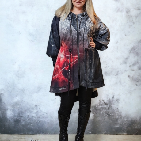 Oversized Jacke Pentagramm Sinner 