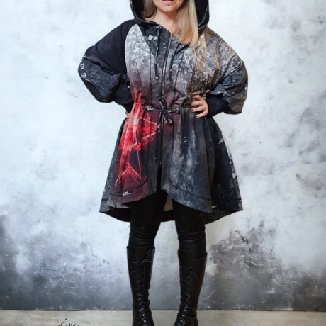Oversized Jacke Pentagramm Sinner 
