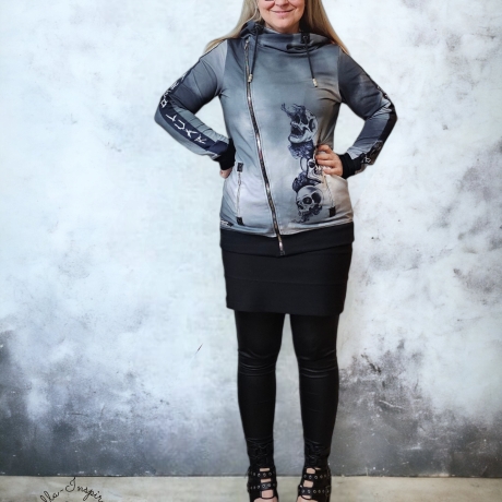 Hoodiejacke Skull Craneo Luar mit Kapuze 