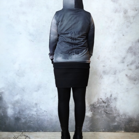 Hoodiejacke Skull Craneo Luar mit Kapuze 