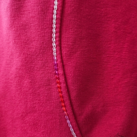 Hoodie Kapuze grimmiges Einhorn Pink