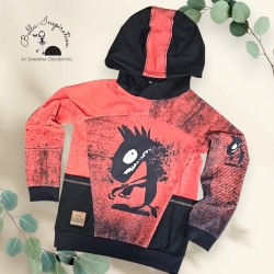 Kinder Hoodie Monstertastisch Rot