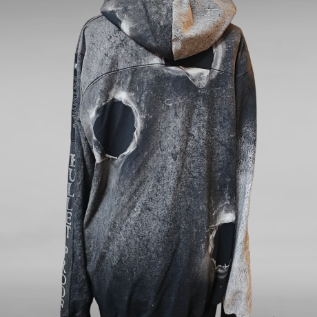 Hoodie Mannerhoodie Kapuzenpullover Bullet Proof Skull