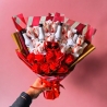 Essbarer Blumenstrauß mit Malibu Likör und Raffaello
