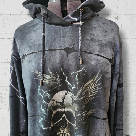 Hoodie Kapuzenpullover Barbed Skull 
