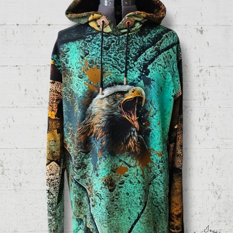 Hoodie Mannerhoodie Kapuzenpullover Wild Thing Adler 