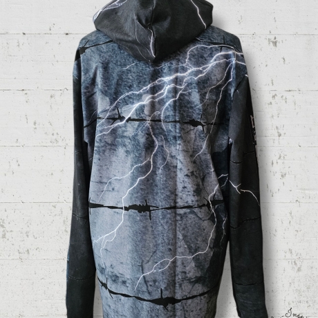 Hoodie Kapuzenpullover Barbed Skull 