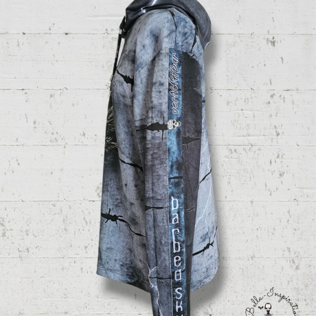 Hoodie Kapuzenpullover Barbed Skull 