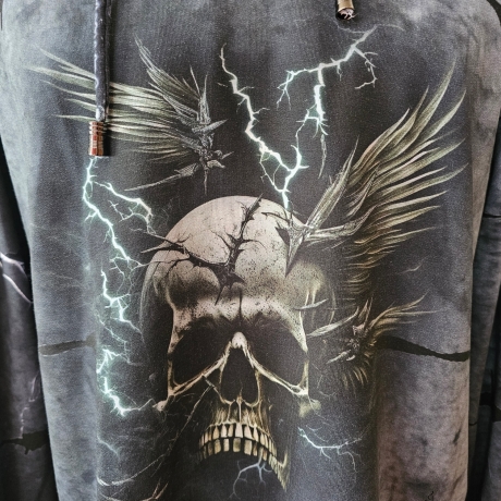 Hoodie Kapuzenpullover Barbed Skull 