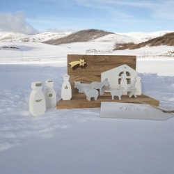 Mini-Krippe für Innen und Außen