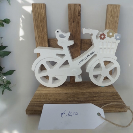 Fahrrad am Zaun