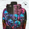 Hoodiejacke Skull Devil Inside bunt