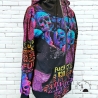 Hoodiejacke Skull Devil Inside bunt
