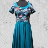 Kleid Tellerrock Rockabella Flamingo Petrol