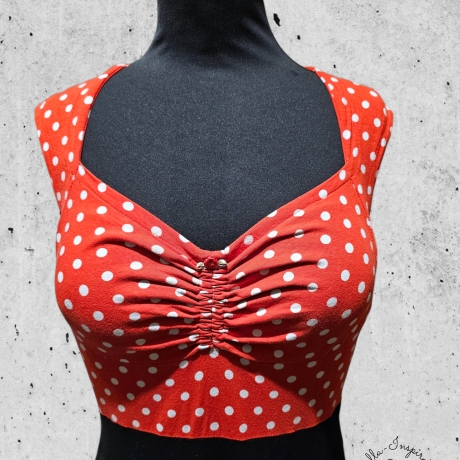 Kleid Tellerrock Rockabella Punkte Polkadots rot
