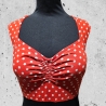 Kleid Tellerrock Rockabella Punkte Polkadots rot