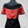 Shirt Carmen Ausschnitt Niela's Verführung Rockabella Punkte