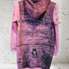 Kinder Hoodie Hoodiekleid Monstertastisch rosa