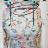 Pullikleid Hoodiekleid Kapuze Hirsch Beige Mint