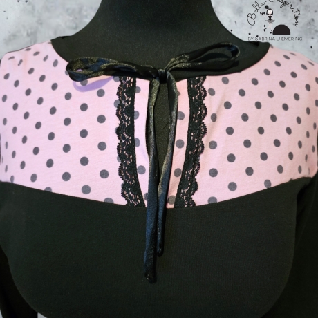 Shirt Rockabella Punkte Polkadots rosa