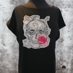 Shirt SchwarzTotenkopf Skull weiß  Shirt SchwarzTotenkopf Skull weiß
