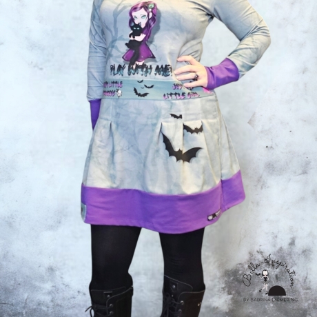 Kleid Play with me/ little Princess/ Katze/ Fledermaus Halloween 