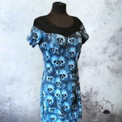 Kleid Skull Totenkopf Gothic Halloween