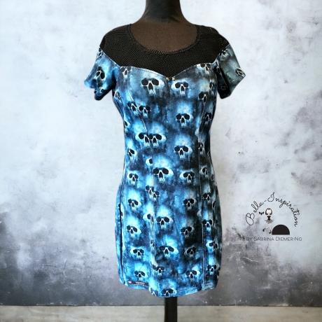 Kleid Skull Totenkopf Gothic Halloween