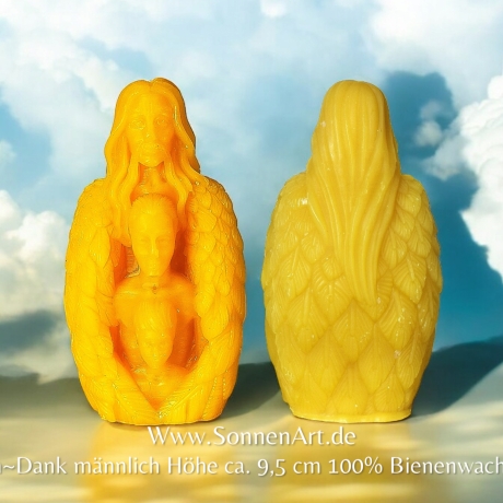 Ahnen Kerze männlich -für Rituale Bienenwachs  