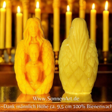 Ahnen Kerze für Rituale Bienenwachs Paar- männlich u. weiblich