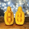 Ahnen Kerze für Rituale Bienenwachs Paar- männlich u. weiblich