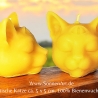 Magische Katze mit drittem Auge -  Bienenwachs  