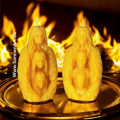 Ahnen Kerze für Rituale Bienenwachs Paar- männlich u. weiblich