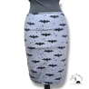 Rock Minirock Fledermaus grau Bat Gothic