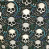 Rock Minirock Totenkopf blau Gothic 