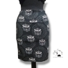 Rock Minirock Celtic Bats Fledermaus Totenkopf 
