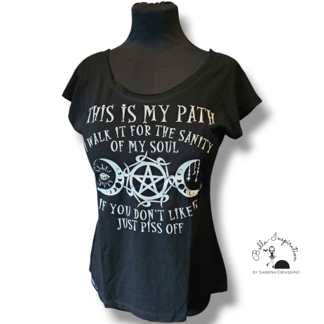 Shirt Schwarz Pentagramm Gothic