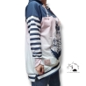 Longpulli Longhoodie Totenkopf Anker