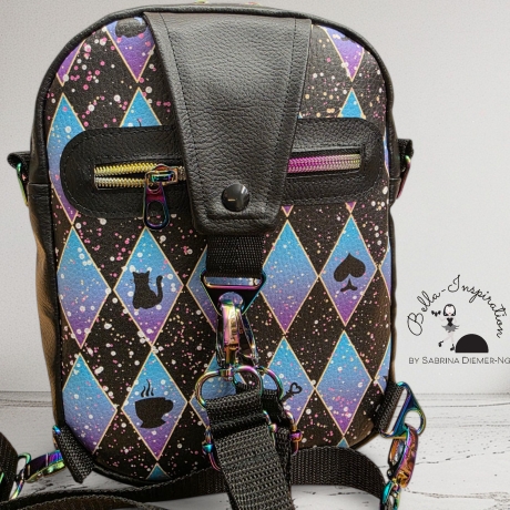 3 in 1 Slingbag Merlin Mad Cat Rucksack Crossbag 