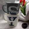 Personalisierter Kaffeebecher mit Namen & Initialen o. Wunschtext