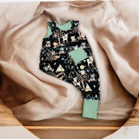 Strampler Baby Rehe I Junge Strampelanzug I Geschenk Geburt