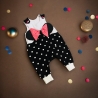 Strampler Maus Polkadots Kleidungsset Baby Onsie Schleife